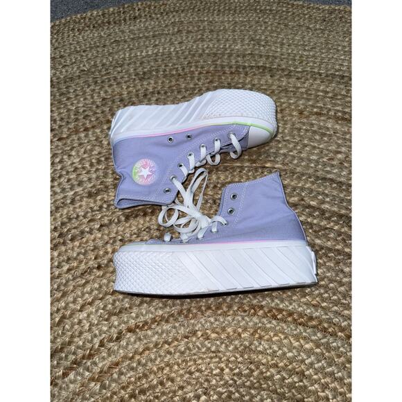 Converse CTAS Hi Pastel Gradient 2X Lift Platform Women's Sneakers Size 5.5 - Picture 3 of 6